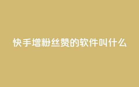 快手增粉丝赞的软件叫什么 - 快速提升快手粉丝和点赞量的推荐软件。 第1张 快手增粉丝赞的软件叫什么 - 快速提升快手粉丝和点赞量的推荐软件。 第1张
