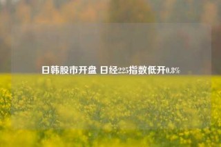 日韩股市开盘 日经225指数低开0.8%