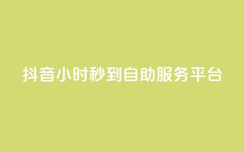 抖音24小时秒到自助服务平台,抖音云端商城黑科技项目 - 抖音1元100赞 抖音作品赞24小时平台  第1张