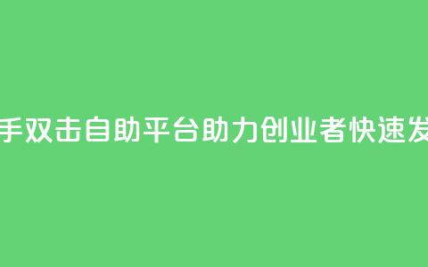 快手双击自助平台：助力创业者快速发展  第1张