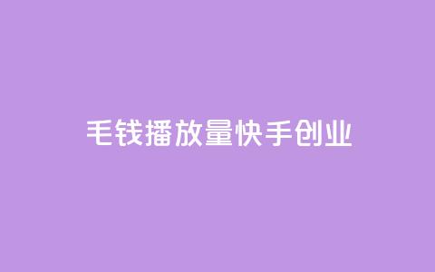 1毛钱10000播放量快手创业 - 1毛钱赚取10000播放量的快手创业秘籍!  第1张