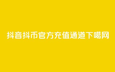 抖音抖币官方充值通道 第1张 抖音抖币官方充值通道 第1张