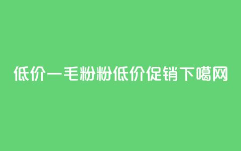 低价Ks一毛1000粉(1000粉Ks低价促销) 第1张 低价Ks一毛1000粉(1000粉Ks低价促销) 第1张