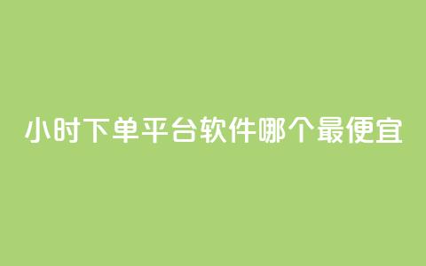 24小时下单平台软件哪个最便宜,24小时免费快手下单平台 - 快手播放量推送软件 今日头条粉丝24小时下单  第1张