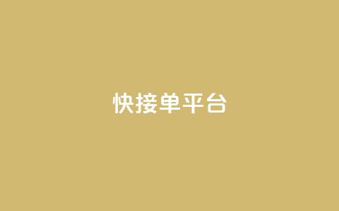 快接单平台 - 快速下单平台：一站式便捷接单体验!  第1张