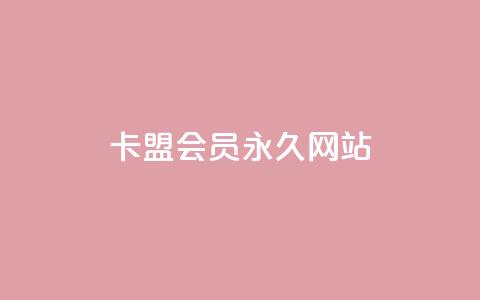 卡盟会员永久网站,低价vip会员发卡网 - qq访问量免费领 快手业务区免费  第1张