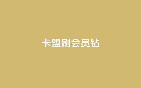 卡盟刷QQ会员钻 - 卡盟服务助力QQ会员快速升级!  第1张