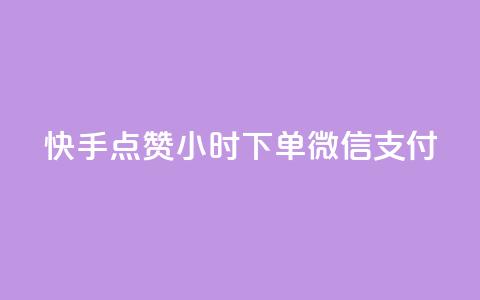 快手点赞24小时下单微信支付 - 24小时内微信支付快手点赞，安全可靠。  第1张