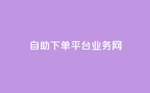 自助下单平台业务网 - 自助下单平台助力业务提升与服务优化~  第1张