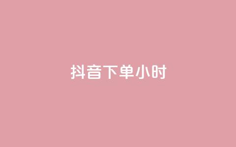 抖音下单24小时 - 抖音评论自定义下单  第1张