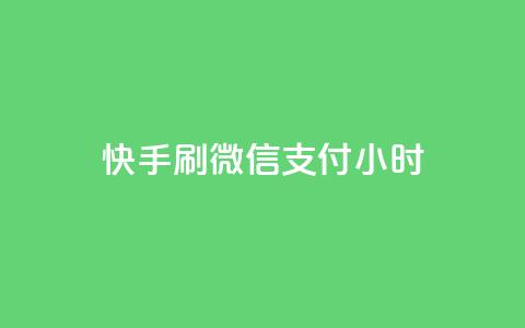 快手刷微信支付24小时,24小时抖音下单平台最低价 - 卡盟连接 qq说说浏览和访客记录  第1张
