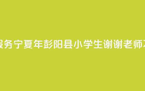 厦大研究生支教团接力服务宁夏26年 彭阳县小学生：“谢谢老师不远千里来教我们”  第1张