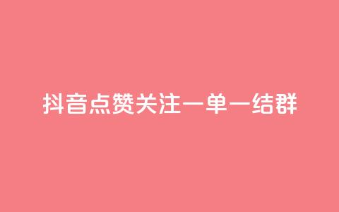 抖音点赞关注一单一结qq群 - 抖音点赞关注QQ群，一单一结快速加入！  第1张