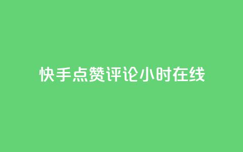 快手点赞评论24小时在线 - 快手24小时在线点赞评论，让你爽到底~  第1张