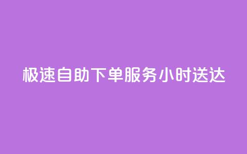 极速自助下单服务24小时送达 第1张 极速自助下单服务24小时送达 第1张