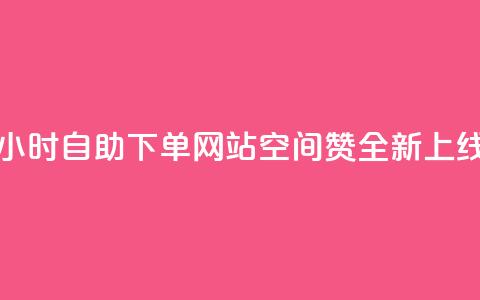 24小时自助下单网站空间赞全新上线  第1张
