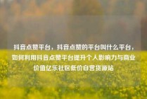 抖音点赞平台，抖音点赞的平台叫什么平台，如何利用抖音点赞平台提升个人影响力与商业价值亿乐社区低价自营货源站