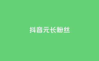 抖音1元长1000粉丝 - 抖音以1元获1000粉丝的秘密揭秘~