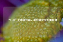 “A+H”上市潮升温，半导体企业扎堆赴港