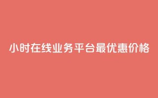 24小时在线业务平台：最优惠价格!