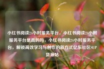 小红书阅读24小时服务平台，小红书阅读24小时服务平台是真的吗，小红书阅读24小时服务平台，解锁高效学习与创作的新方式亿乐社区SUP货源站