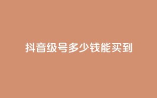 抖音50级号多少钱能买到 - 抖音50级账号价格及购买指南!