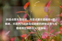 抖音点赞充值链接，抖音点赞充值链接50赞，揭秘，抖音热门话题背后隐藏的神秘点赞与充值链接亿乐社区SUP货源站