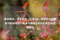 快手粉丝，快手粉丝一元涨1000，快手平台的崛起与粉丝经济，机遇与挑战亿乐社区低价自营货源站