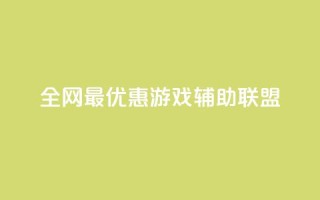全网最优惠游戏辅助联盟