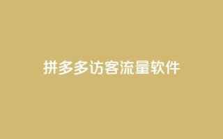 拼多多访客流量软件,如何快速1元100赞 - 快手评论神器最新版下载 - qq空间刷访客网页版