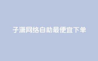 子潇网络自助最便宜下单,快手业务平台网站官网 - 彩虹兔官方免费下载 - 快手买站一块钱1000粉