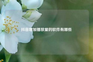 抖音增加播放量的软件有哪些