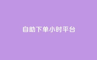 自助下单24小时平台ks - ks平台24小时自助下单，轻松选购~