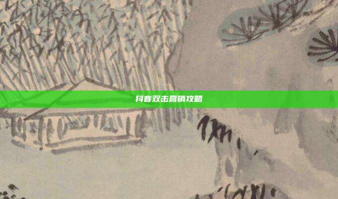 抖音双击营销攻略  第1张