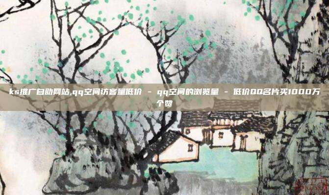 ks推广自助网站,qq空间访客量低价 - qq空间的浏览量 低价QQ名片买1000万个赞  第1张